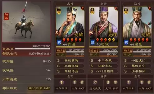 三国志战略版配将大全，三国志战略版配将图表