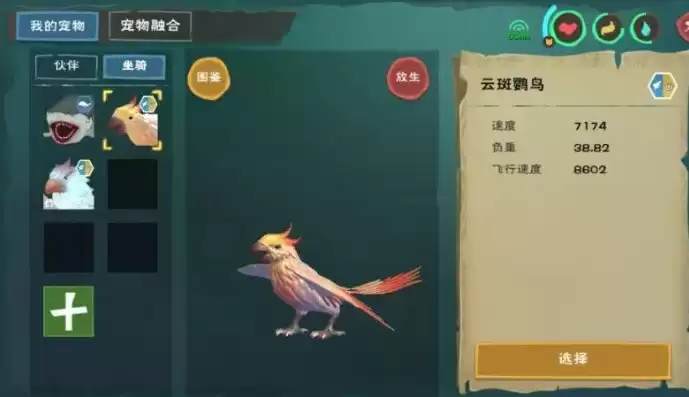 创造与魔法云斑鹦鸟值得买吗，创造与魔法云斑鹦鸟多少钱能买到