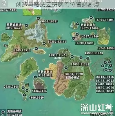 创造与魔法云斑鹦鸟位置必刷位置图，创造与魔法云斑鹦鸟位置必刷点2023图片