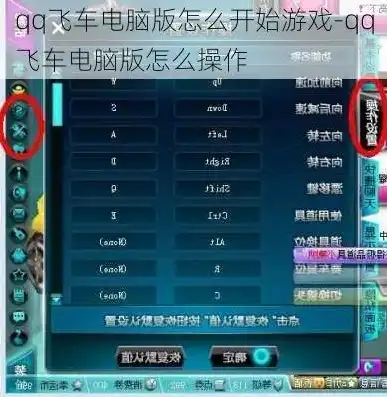 qq飞车电脑怎么操作方法教程，QQ飞车电脑操作指南，新手必看教程，轻松上手飞驰人生！