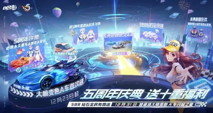 qq飞车手游2021活动，热血集结！QQ飞车手游2021狂欢盛典即将开启，精彩活动抢先看！