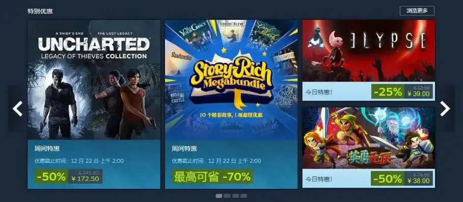 steam打折游戏软件，畅游Steam游戏世界，揭秘五大热门打折平台，尽享优惠狂欢！