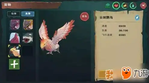 创造与魔法飞行坐骑的饲料大全，魔法飞骑盛宴，创造与魔法世界飞行坐骑饲料秘籍大全