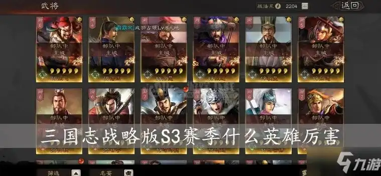 三国志战略版s3赛季之后是什么，揭秘三国志战略版，S3赛季之后各赛季的更迭与特色解析