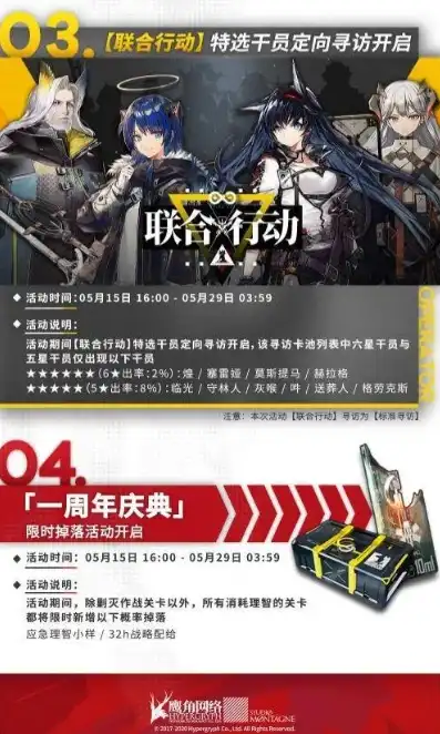 明日方舟10月活动时间，明日方舟10月狂欢盛典，激战巅峰，荣耀归来！