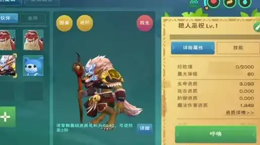 创造与魔法狼人巫祝极品是多少级，揭秘创造与魔法狼人巫祝极品属性，等级揭秘与技能解析