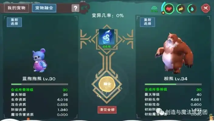 创造与魔法抱抱熊怎么合成的，创造与魔法，揭秘抱抱熊的合成攻略，让你轻松获得萌宠！