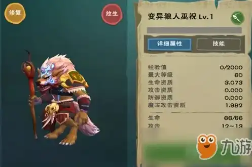 创造与魔法狼人巫祝合成表最新版，创造与魔法，狼人巫祝合成表深度解析，揭秘最新八分网版