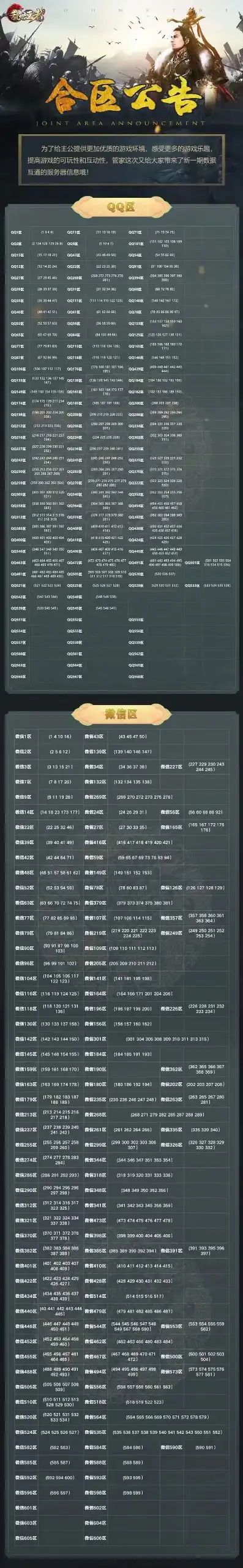 乱世王者合区公告，乱世王者全新合区表公布！各服合并详情及攻略一览