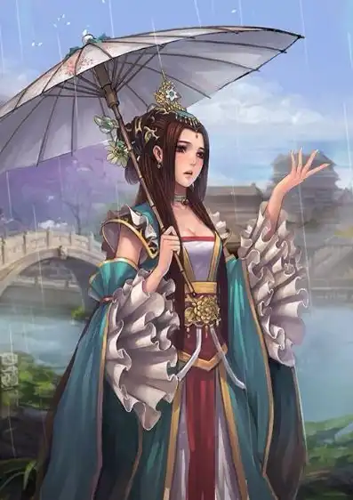 三国杀女武将原图高清，三国杀女武将原图赏析，穿越时空的美与智慧