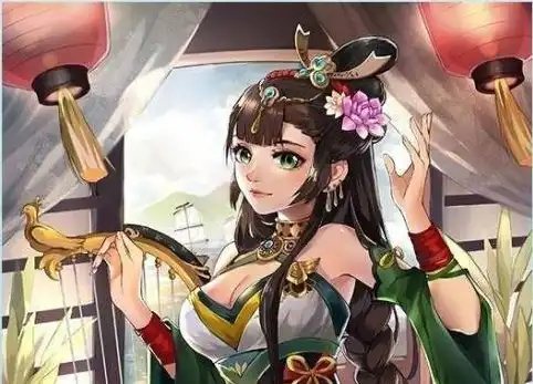 三国杀小乔卡通，三国杀真人版小乔，美艳如花，智勇双全，战场上的女英雄