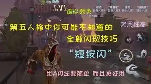 第五人格闪现的用法是什么，第五人格闪现技能深度解析，如何玩转闪现，成为游戏高手？